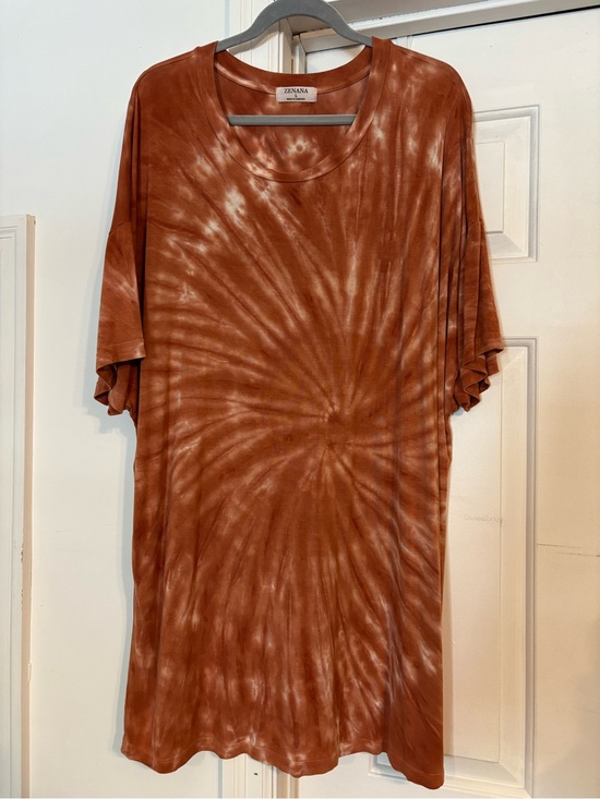 Zenana Outfitters Dresses & Skirts - Zenana Outfitters Tie-Dye Short Sleeve Shirt Dress